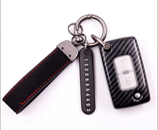 Mitsubishi Pajero Key Case Pajero 2014 up 2022 key shell folding key sleeve modified-Key Cover  Interior Modification Accessories V97 V93 V8
