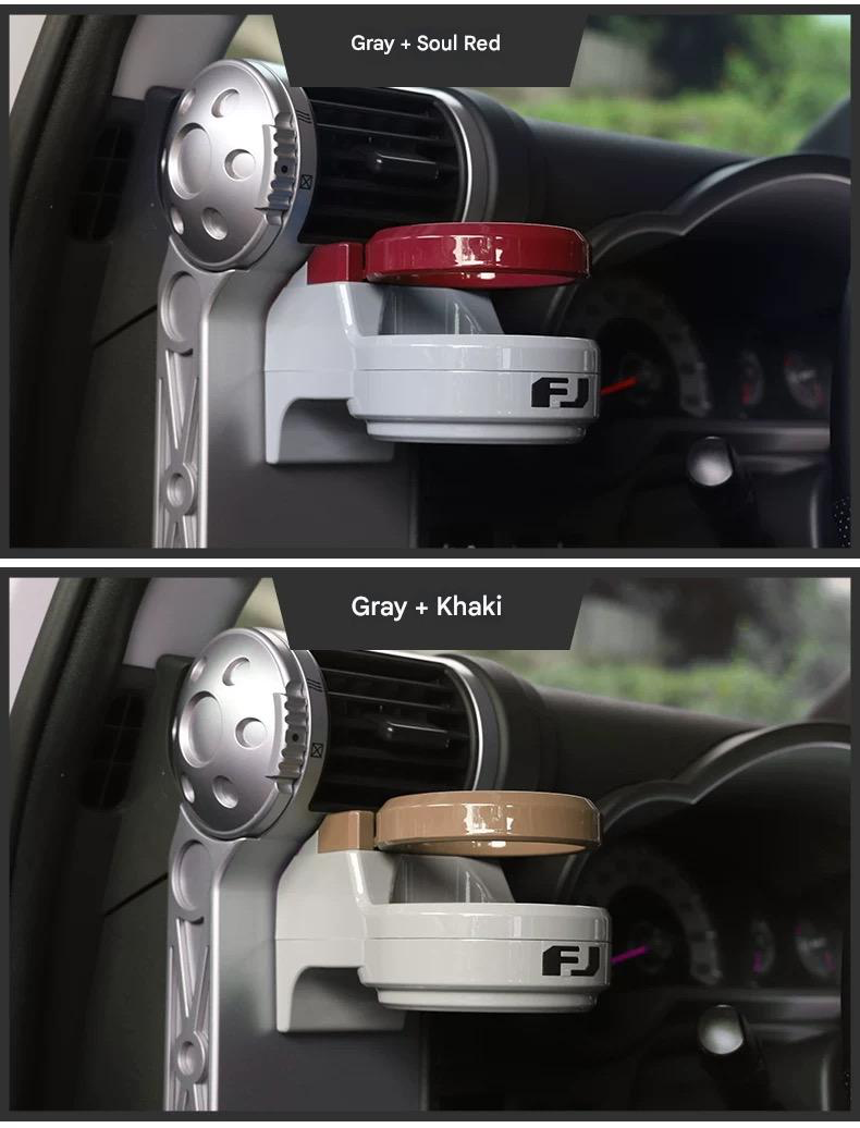 FJ Cruiser Air Vent Cup Holder & Phone Holder Car Drink Holder Fit for 2007-2023 Car Interior Drink Holder Set Water Bottle & Coffee Cup Holder Expander for Toyota FJ Cruiser
