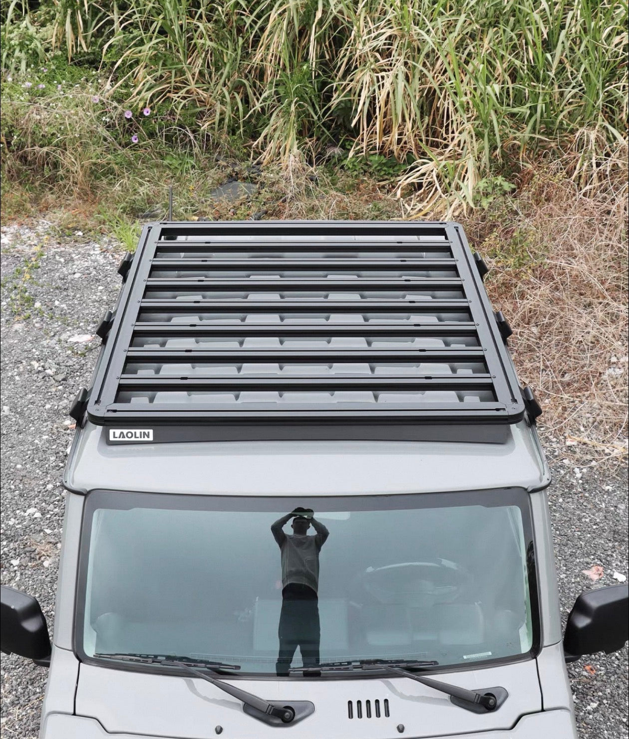 Roof Rack Jimny Suitable for 2019-2026 Modification Parts Jb74 Flat-Top Travel Frame Accessories Roof Platform Aluminium Metal Carrier Box Roof Luggage