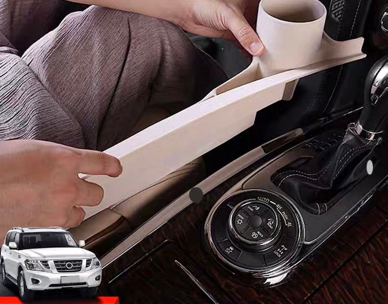 Nissan Patrol Y62 Seat Gap Cup Holder Storage Box – Interior Organizer Accessory (2010–2025)