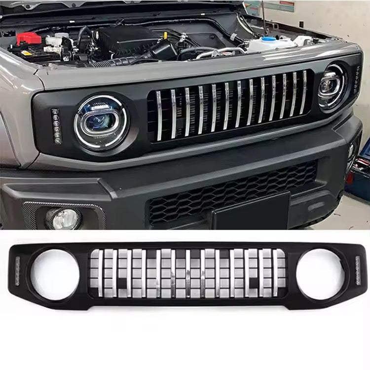 Suzuki Jimny Special Front Grille LED Side Suitable JB64 JB74 2018-2026 Grill Mesh Racing Grills Car Black Honeycomb