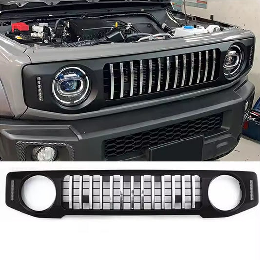 Suzuki Jimny Special Front Grille LED Side Suitable JB64 JB74 2018-2026 Grill Mesh Racing Grills Car Black Honeycomb