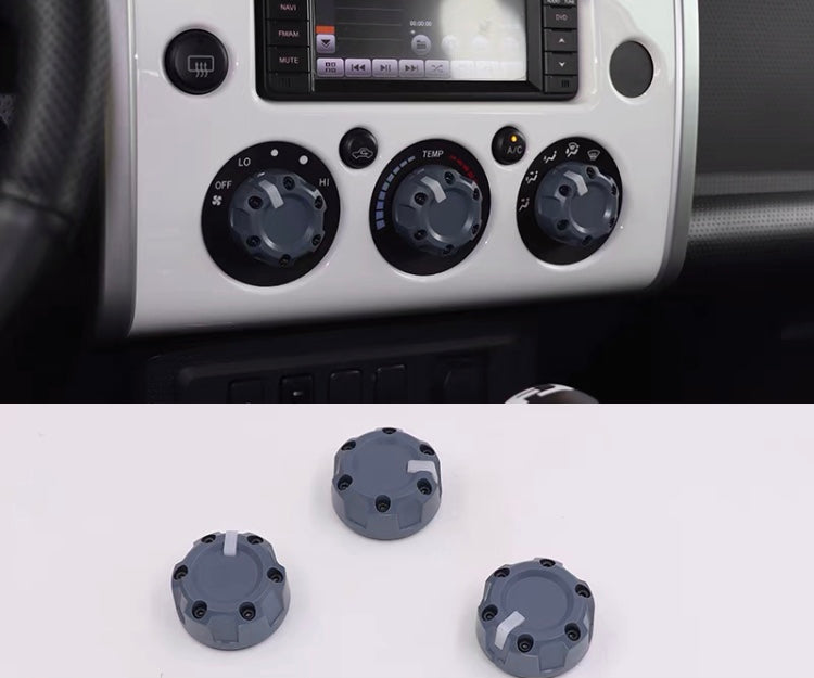 FJ Cruiser Air Conditioner Knob Altimeter Decoration Ac AJT 3 Button Key Case Modification American  Interior Kit For Toyota FJ Cruiser 2007 up 2023