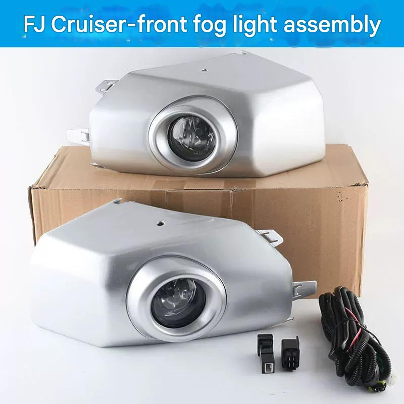 Toyota FJ Cruiser 2007-2023 Fog Light Set with DRL & Halogen Bulb - Front Bumper LED Fog Light Lamp For Toyota FJ Cruiser 2006-2020 Car Accessories modified LED fog light assembly front bumper corner lamp daytime running lights