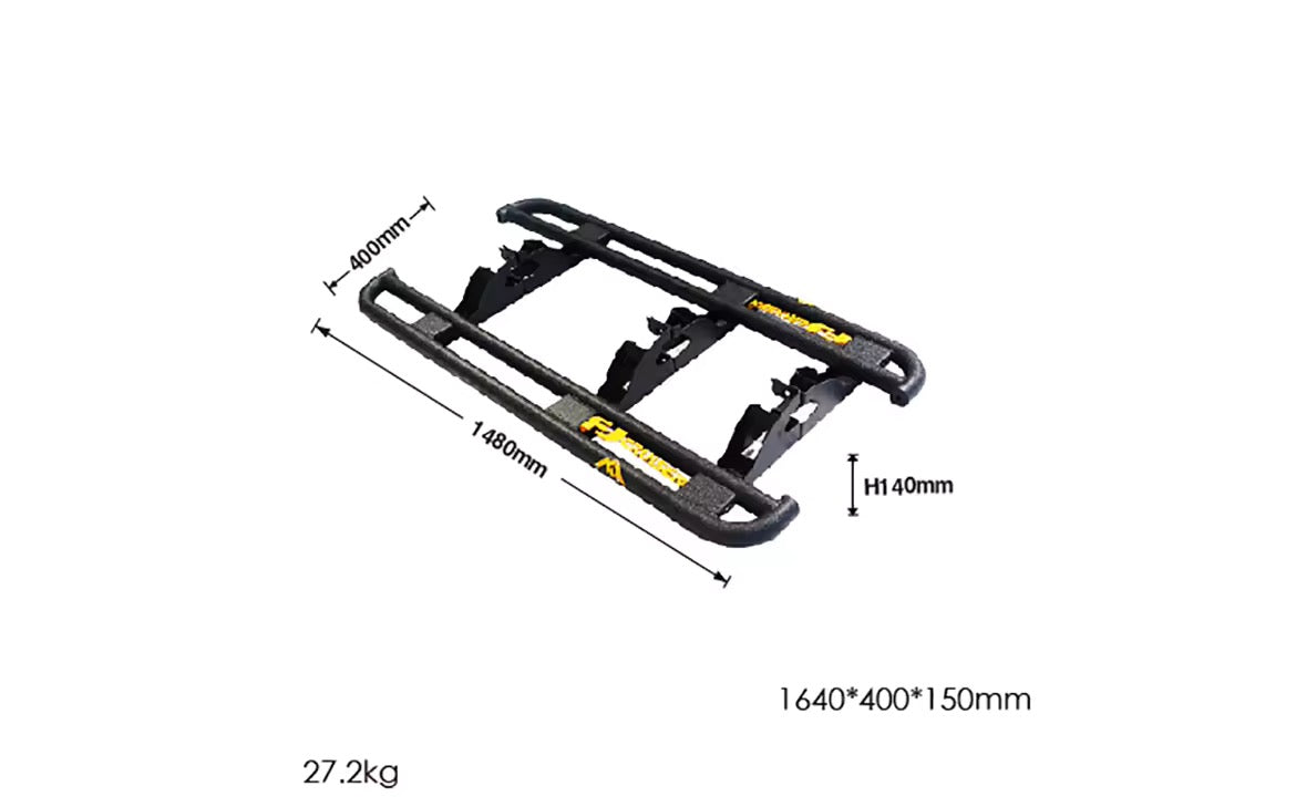 Fj Cruiser Side step Off-Road Side Steps Exterior Modification Accessories Steel 4x4 Pickup Off-road Auto Parts Universal Running Board for FJ Cruiser 2007- 2023 Side Step Nerf Bars Running Boards For Toyota