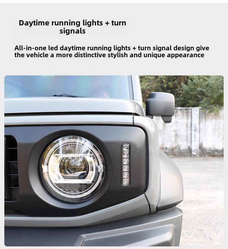 Suzuki Jimny Special Front Grille LED Side Suitable JB64 JB74 2018-2026 Grill Mesh Racing Grills Car Black Honeycomb