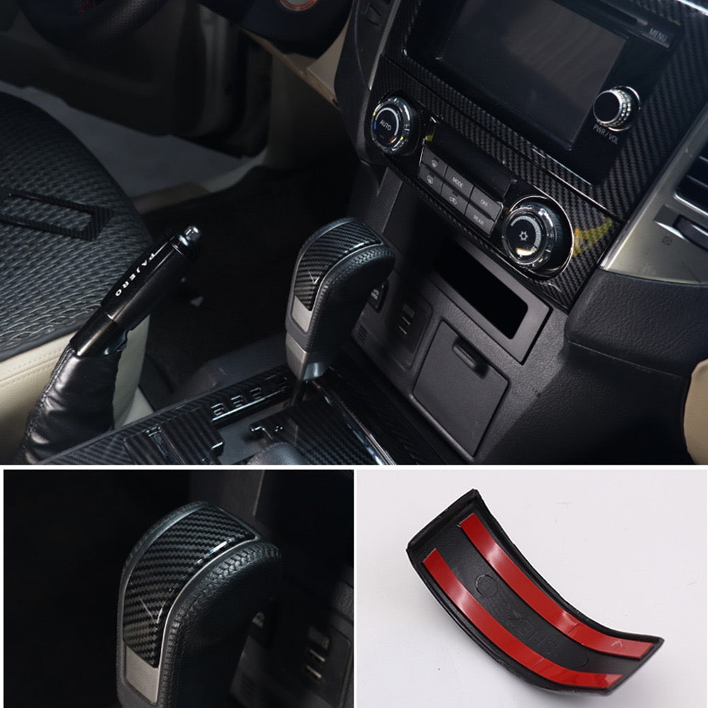 Mitsubishi Pajero Car Interior Carbon Stickers ABS Car Interior Protection Cover Body Kits For Mitsubishi Pajero 2007-2022 ABS Carbon Fiber Color Car Accessories Carbon Fiber Interior Modification 2007-2023 V97 V93 Interior Decoration Stickers