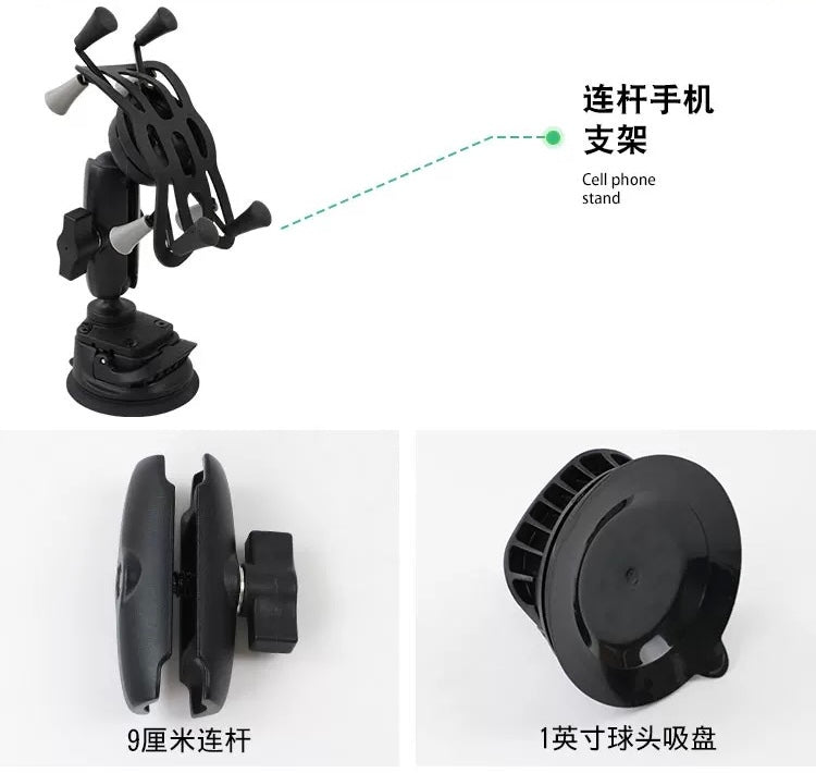 Toyota FJ Cruiser Central Control Track Expansion Bracket Parking Meter Mobile Phone Holder FJ Cruiser  (2007–2023)  GoPro Camera Stand Dash Accessory Rail Mount