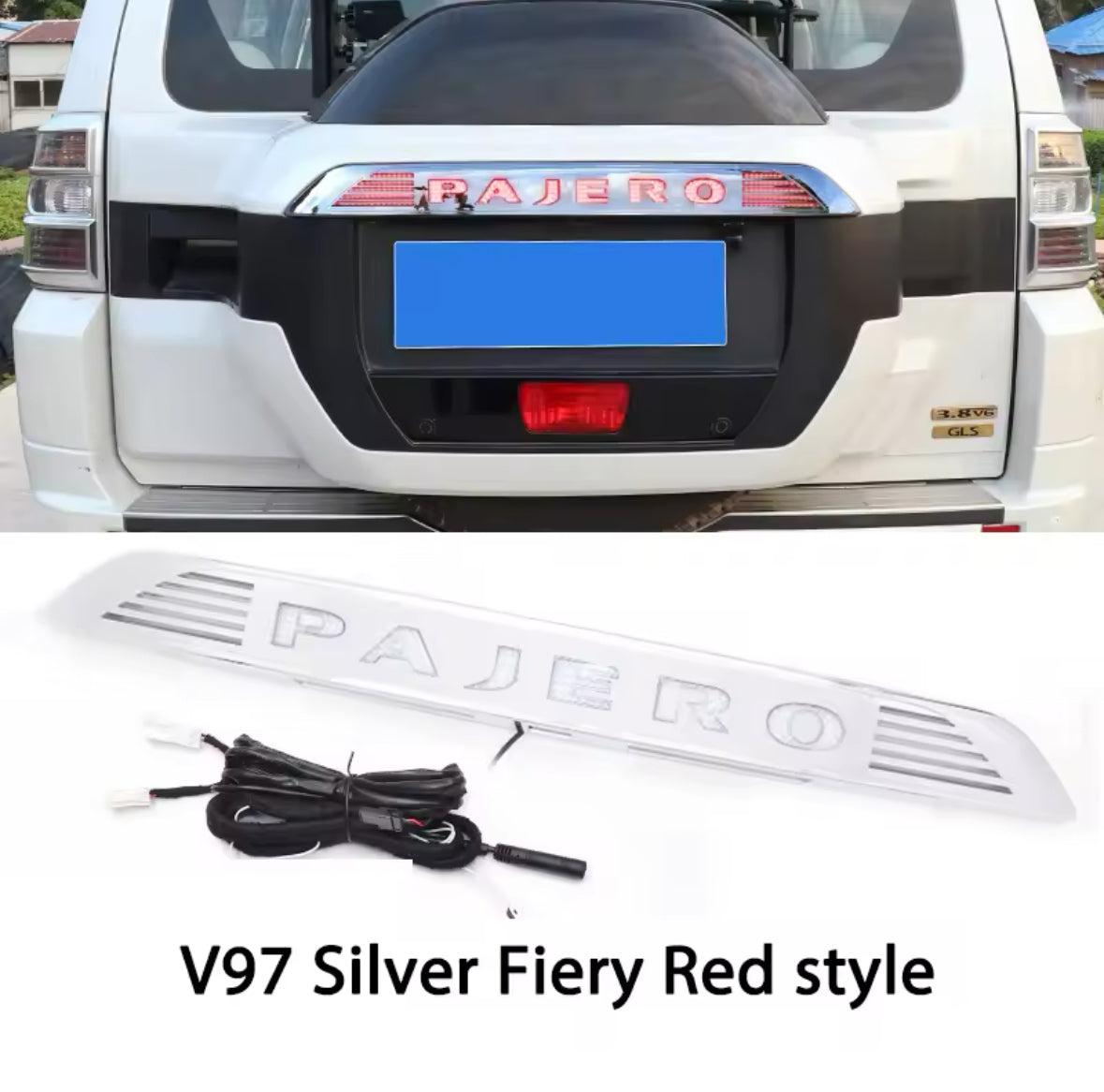 Mitsubishi Pajero LED Brake Light Cover Streamer With Light Rear Trim Strip Car Mitsubishi FOR Pajero V97v93V98V95V87 - 2007 up 2023 Modification