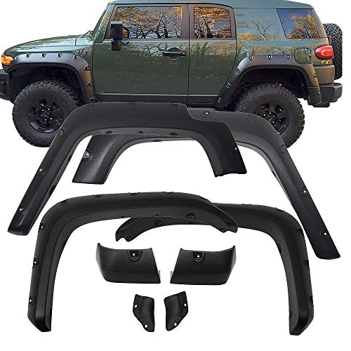 Toyota FJ Cruiser Fender Flares Wheel Eyebrow Protectors (2007-2023) ABS Fender Flares & Mudguard Arch Covers 4x4 Offroad Accessories Durable Wheel Arch Fender Flares For Toyota FJ Cruiser Car Accessories