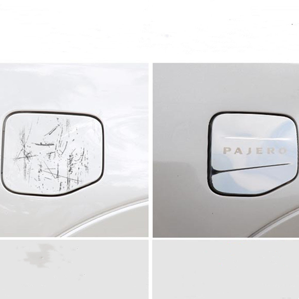 Mitsubishi Pajero Stainless Steel Fuel Tank Cover Sticker -2007 up 2023 V97 V93 Car Styling Exterior Accessory