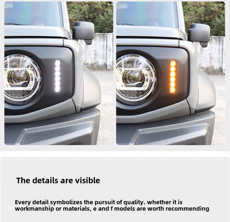 Suzuki Jimny Special Front Grille LED Side Suitable JB64 JB74 2018-2026 Grill Mesh Racing Grills Car Black Honeycomb