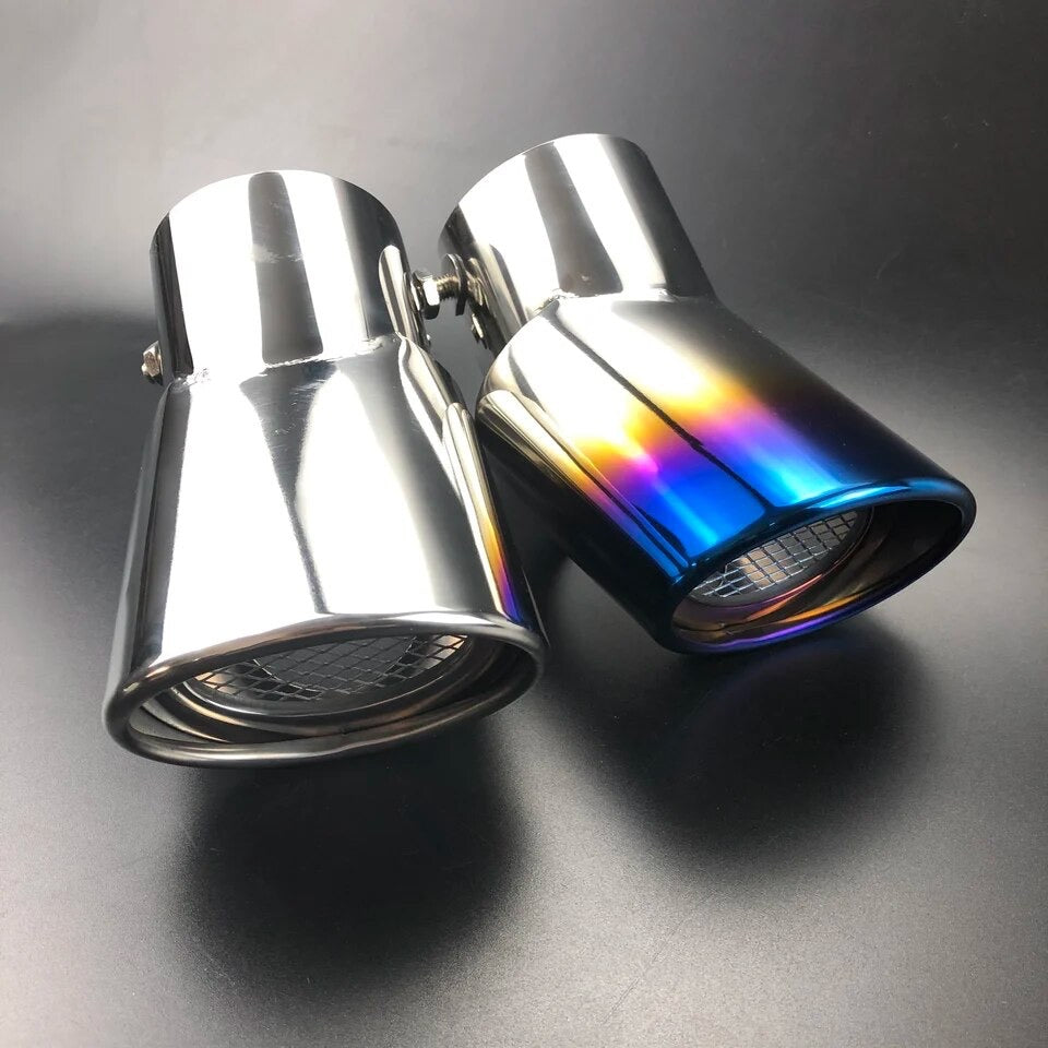 Mitsubishi Pajero Exhaust Tip, Car Exhaust Pipe Modification Tail Throat Tail Pipe Stainless Steel Exhaust Tailpipe Suitable For Mitsubishi Pajero V97 V73 -2006 up 2023 Stainless Steel Automobile Modification Exhaust Pipe