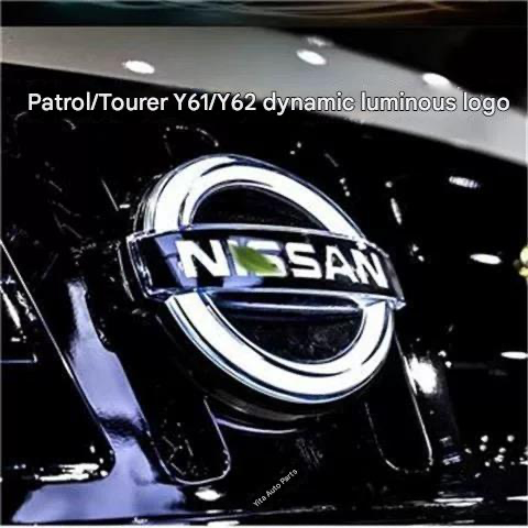 Nissan Patrol Y61 Y62 LED Front Grille Logo Light (2010-2019) Dynamic LED Emblem Light  High-Quality (176*150) Car Accessories