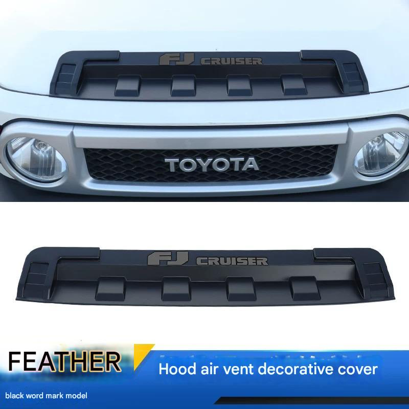 Toyota FJ Cruiser Bonnet Trim with Yellow LED Light (2007-2023) – Front Hood Grille Cover & Decorative Accessories