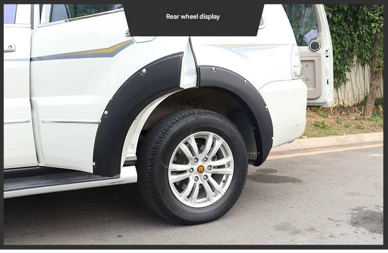 Mitsubishi Pajero Fender Flares Wheel Eyebrow Protectors (2007-2023) – ABS Fender Flares & Mudguard Arch Covers for 4x4 Offroad Accessories