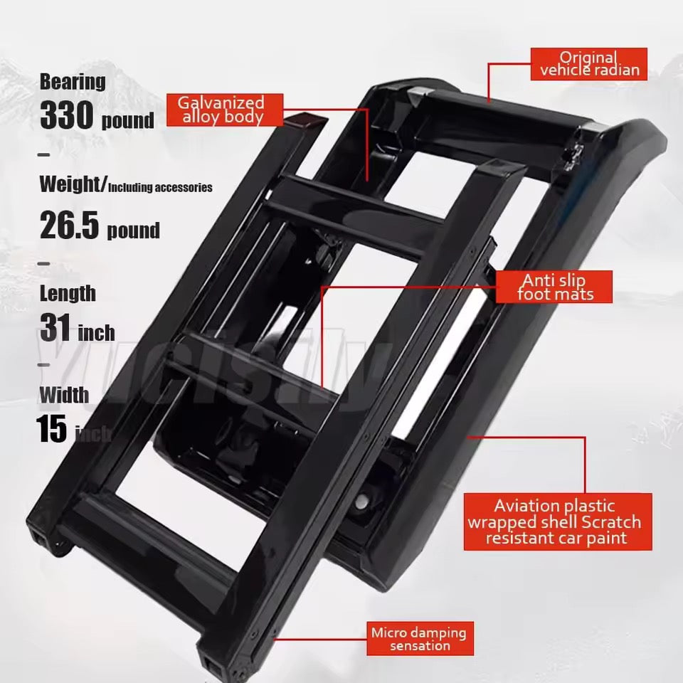 Universal ladder - cars Folding Aluminum Car Side Ladder & Roof Step