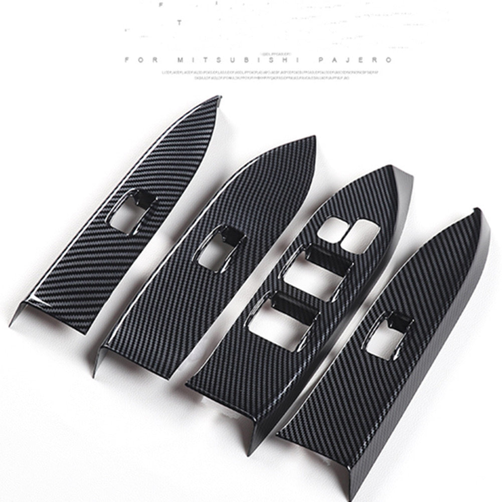 Mitsubishi Pajero Car Interior Carbon Stickers ABS Car Interior Protection Cover Body Kits For Mitsubishi Pajero 2007-2022 ABS Carbon Fiber Color Car Accessories Carbon Fiber Interior Modification 2007-2023 V97 V93 Interior Decoration Stickers