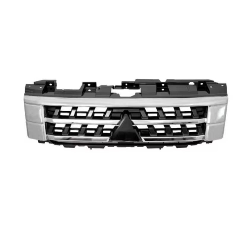 Mitsubishi Pajero front grill 2014-2023 Custom Front Grill – Chrome, Off-Road & Black Warrior Styles Pajero Front Grill Upgrade Chrome Front Grille – Shine and glossy