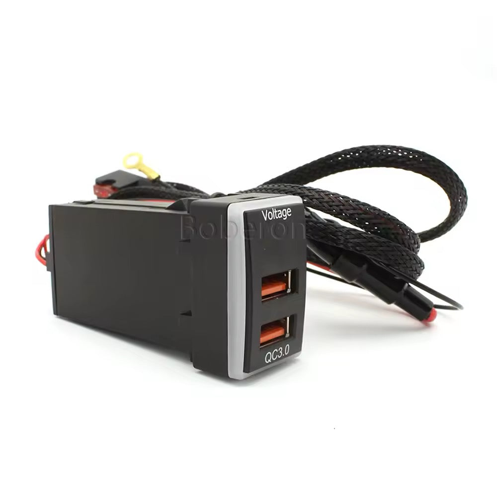 Toyota FJ Cruiser USB Charging FJ QC 3.0 Fast Charge Dual Charging Port USB Interface Socket Fast Car Charger Quick Charge Car Charging Adapter Use for VW Golf 7 Accessories Interior Accessories