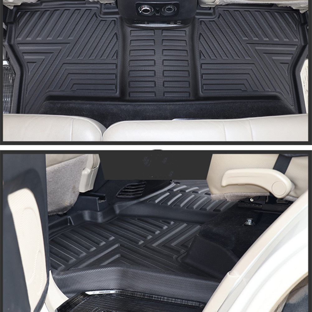 Mitsubishi Pajero Floor Mats  Styling Double Layer Custom Floor Mats for 2007- 2023 All-Weather TPE Rubber Waterproof Floorliner + Trunk Backrest Pad – Premium Interior Car Accessories