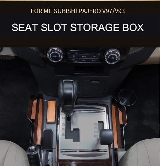 Pajero Seat Slot Storage Box Water Cup Holder Pajero Seat gap Central Control Organizer Storage Compartment Suitable 2007 up 2022