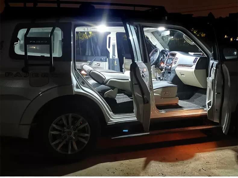 Mitsubishi Pajero Ceiling lamp LED modified reading lamp interior lamp auto parts LED shogun Montero V97V93 reading shed Reading Light Upgrade (2007–2023 Models) Interior Dome Lamp Modification | Bright White LED | Car Accessory Kit