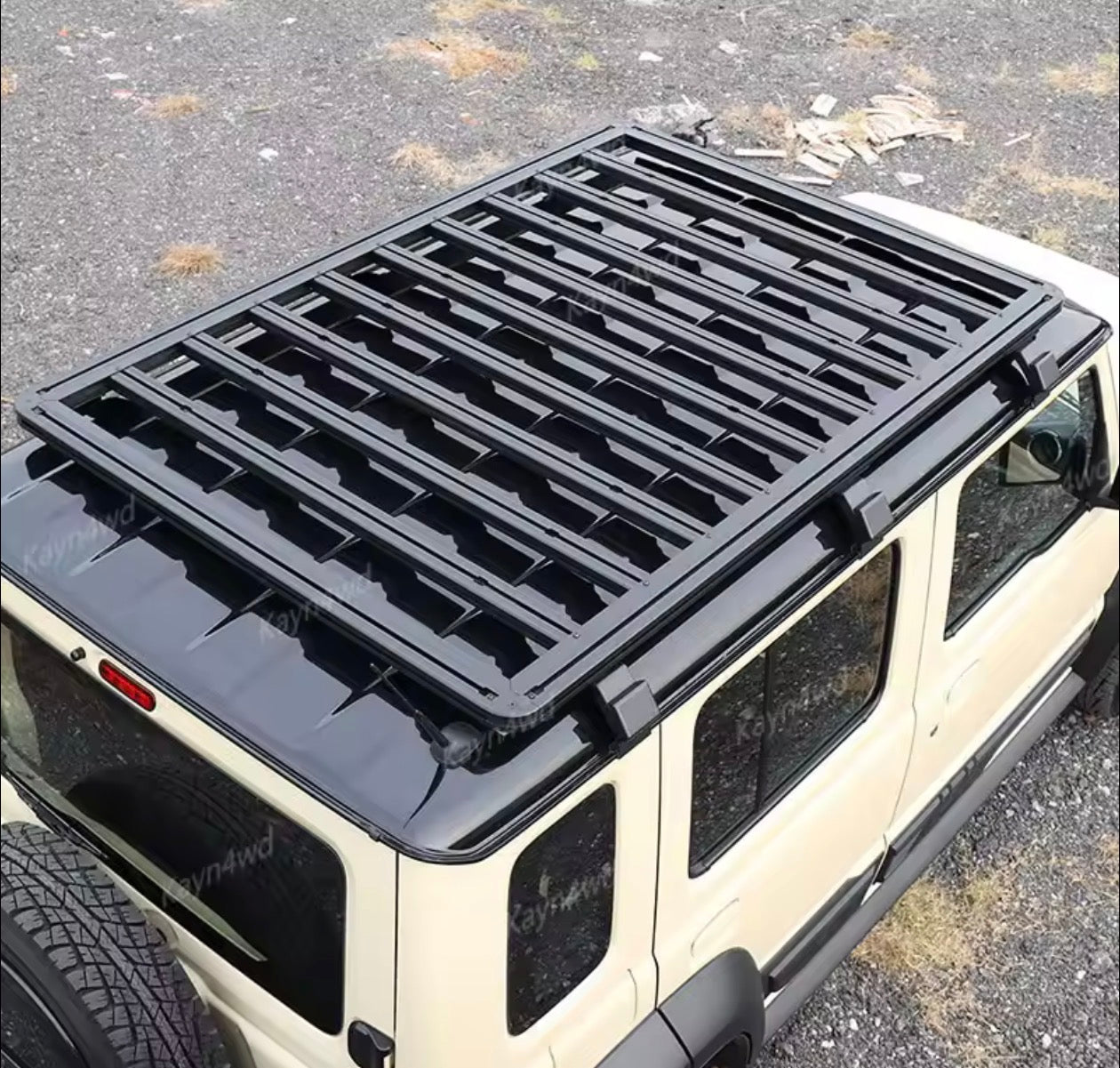 Roof Rack Jimny Suitable for 2019-2026 Modification Parts Jb74 Flat-Top Travel Frame Accessories Roof Platform Aluminium Metal Carrier Box Roof Luggage