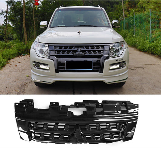 Mitsubishi Pajero front grill 2014-2023 Custom Front Grill – Chrome, Off-Road & Black Warrior Styles Pajero Front Grill Upgrade Chrome Front Grille – Shine and glossy