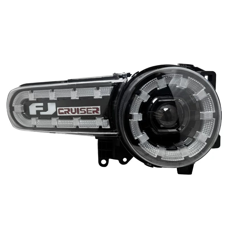 Fj Cruiser Full LED Headlight For Toyota FJ Cruiser 2007-2023 Head Lamp With Running Lights & dynamic DRL Lens Streamer Turn Signal Light Car Accessories