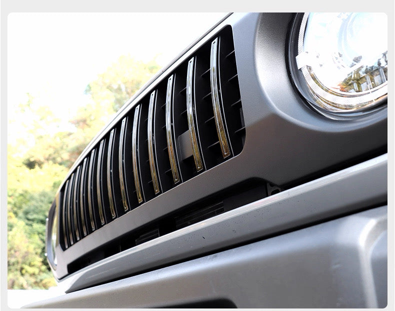 Suzuki Jimny Special Front Grille LED Side Suitable JB64 JB74 2018-2026 Grill Mesh Racing Grills Car Black Honeycomb