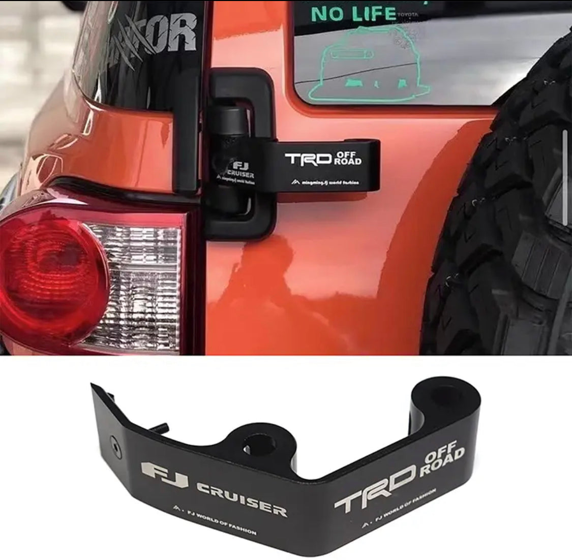Toyota FJ Cruiser Antenna & Lamp; Spotlight Bracket – Off-Road Mounting Accessory (2007–2023)