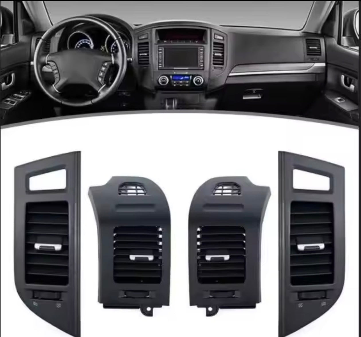Mitsubishi Pajero Ac Vent Internal air vent Outlet For V87 V93 V95 V97 V98 2007-2022 Instrument Panel Board A/C Air Conditioner