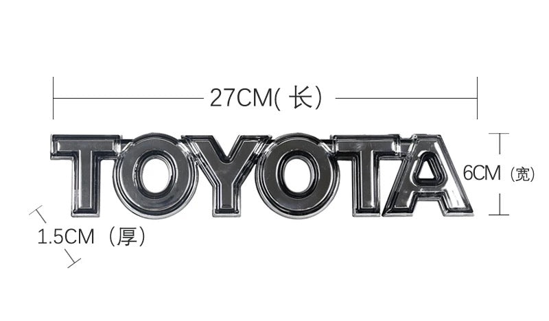 FJ Cruiser LED Luminous Grille Logo – Illuminated Front Emblem Toyota Letter Badge (Fits 2007–2023)