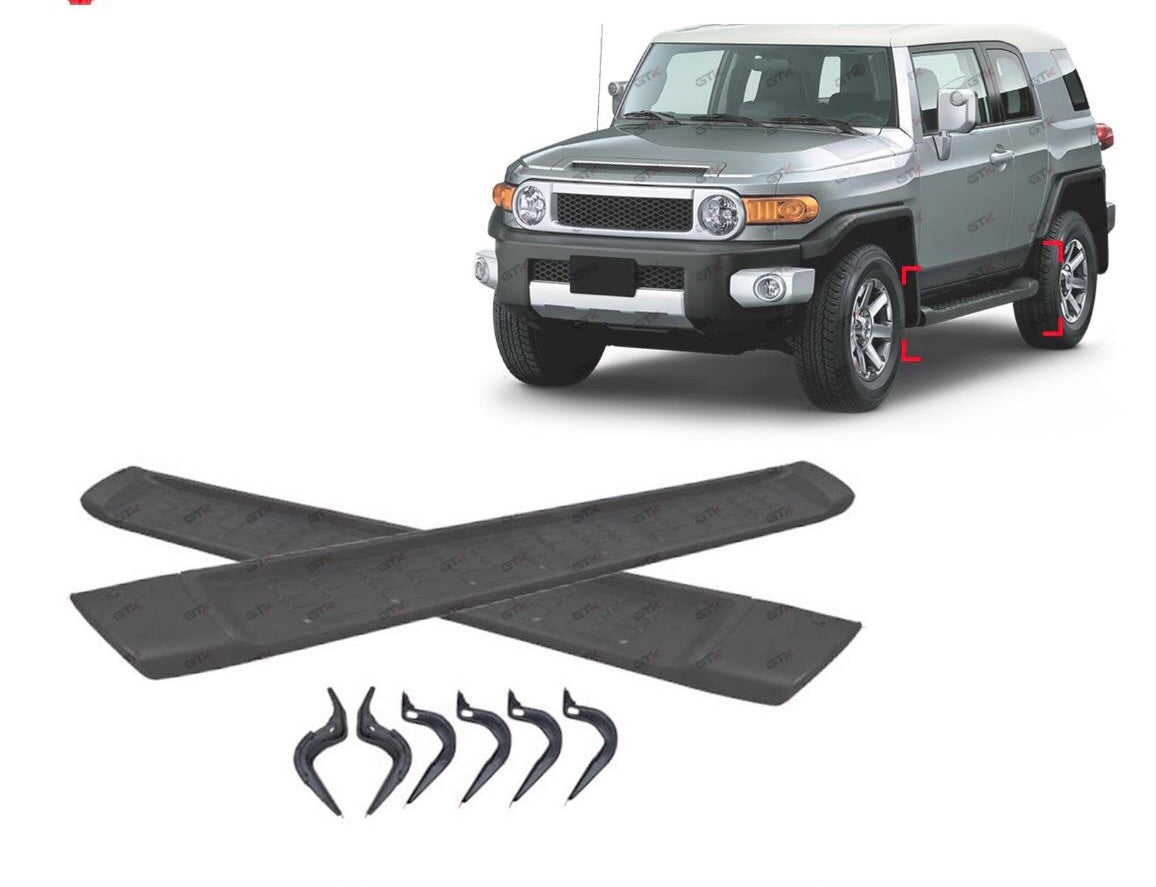 Fj Cruiser Side step Off-Road Side Steps Exterior Modification Accessories Steel 4x4 Pickup Off-road Auto Parts Universal Running Board for FJ Cruiser 2007- 2023 Side Step Nerf Bars Running Boards For Toyota