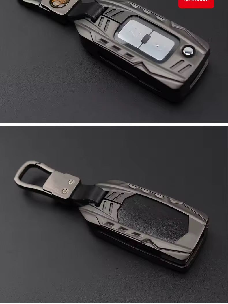 Mitsubishi Pajero Key Case Pajero 2014 up 2022 key shell folding key sleeve modified-Key Cover  Interior Modification Accessories V97 V93 V8