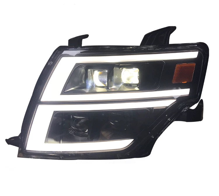 Mitsubishi Pajero V97 V93 Headlight Assembly with LED Daytime Running Lights DRL& dynamic Turn Signal v83 v73 v95 Modified 2007 up 2022 Front LED Lamp lens headlight streamer