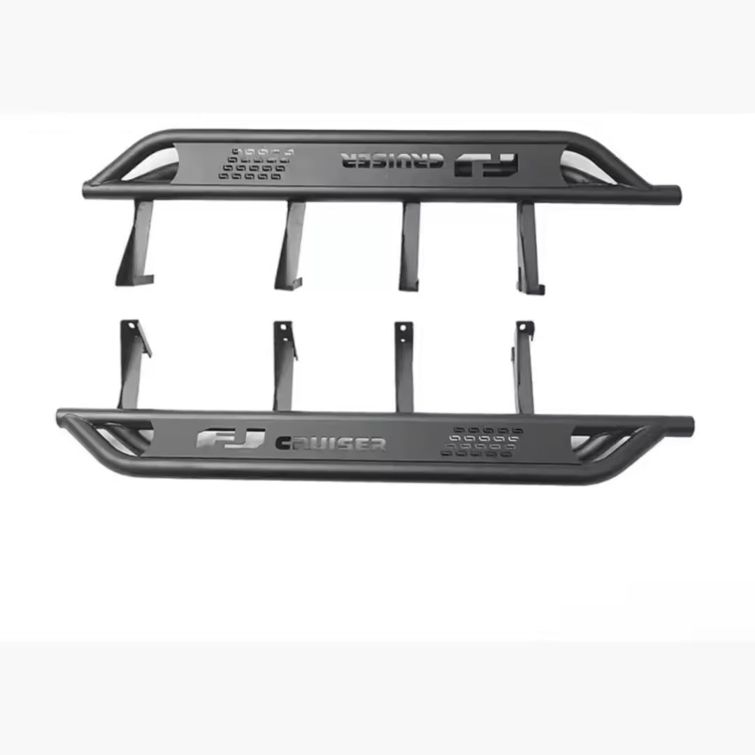 Fj Cruiser Side step Off-Road Side Steps Exterior Modification Accessories Steel 4x4 Pickup Off-road Auto Parts Universal Running Board for FJ Cruiser 2007- 2023 Side Step Nerf Bars Running Boards For Toyota