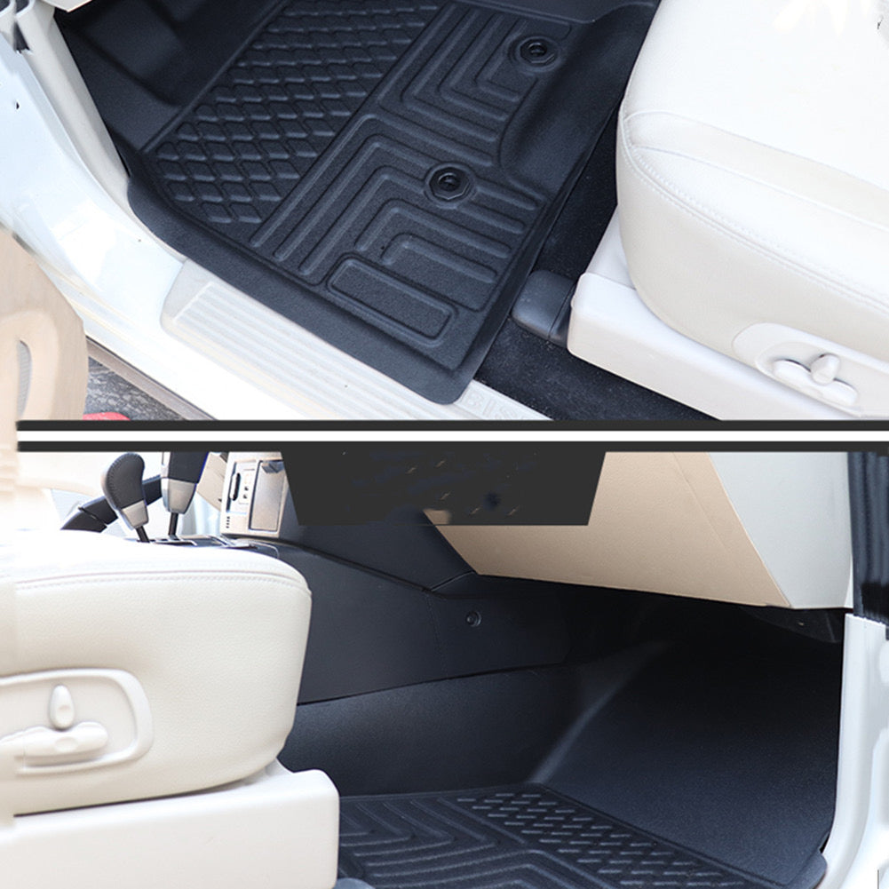 Mitsubishi Pajero Floor Mats  Styling Double Layer Custom Floor Mats for 2007- 2023 All-Weather TPE Rubber Waterproof Floorliner + Trunk Backrest Pad – Premium Interior Car Accessories